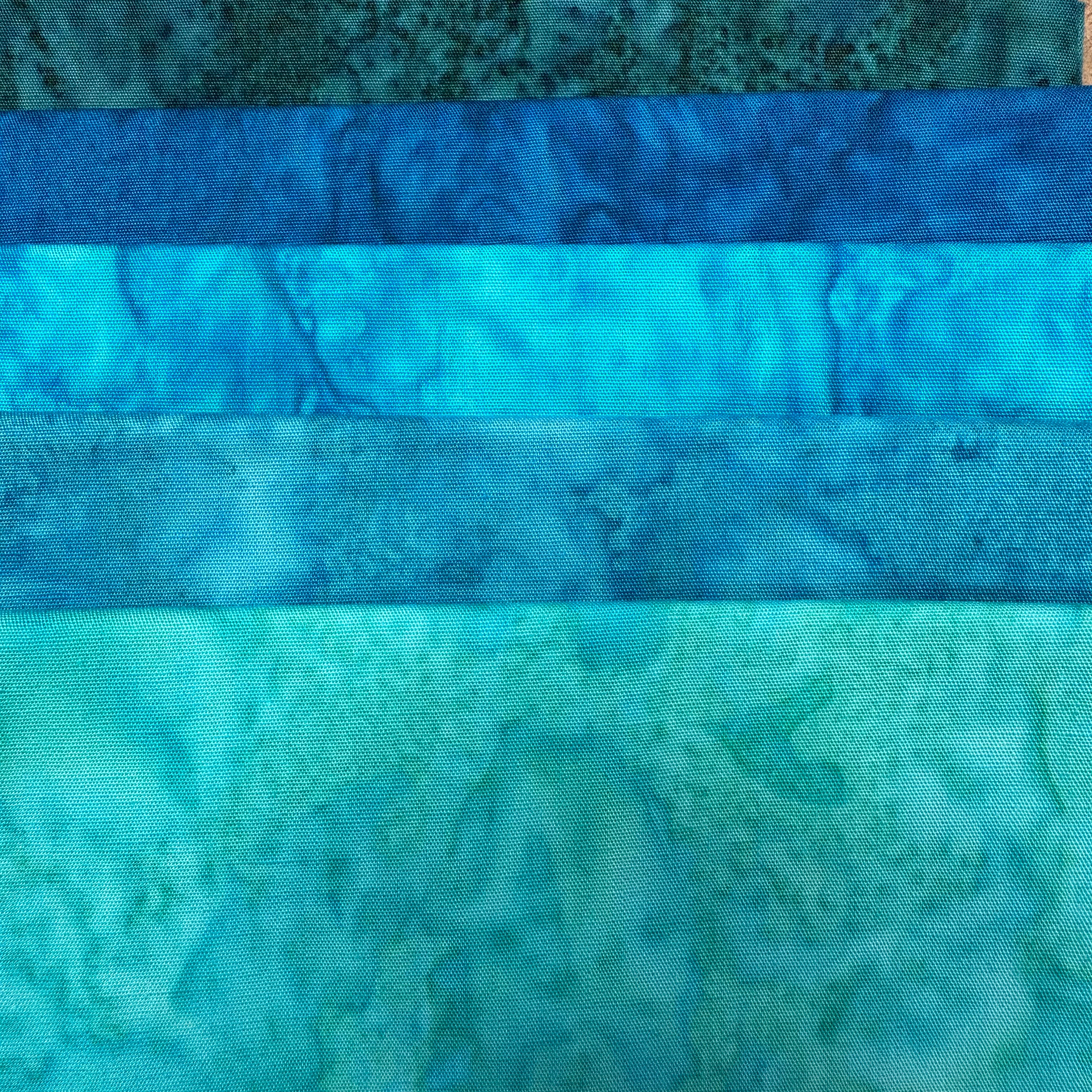 Ocean Blue African Print & Batik Fat Quarter Bundles