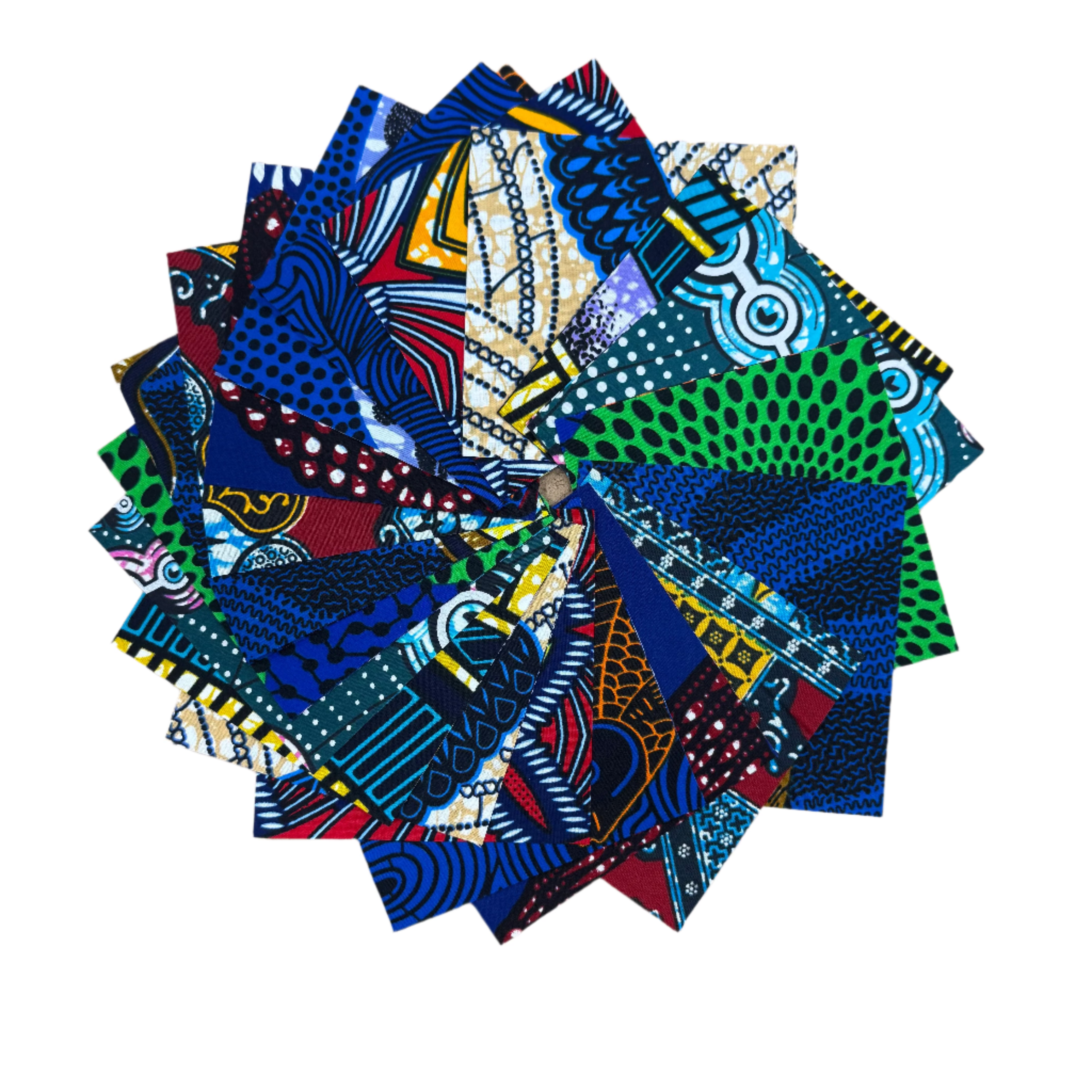 Ocean Blue African Print Charm Pack