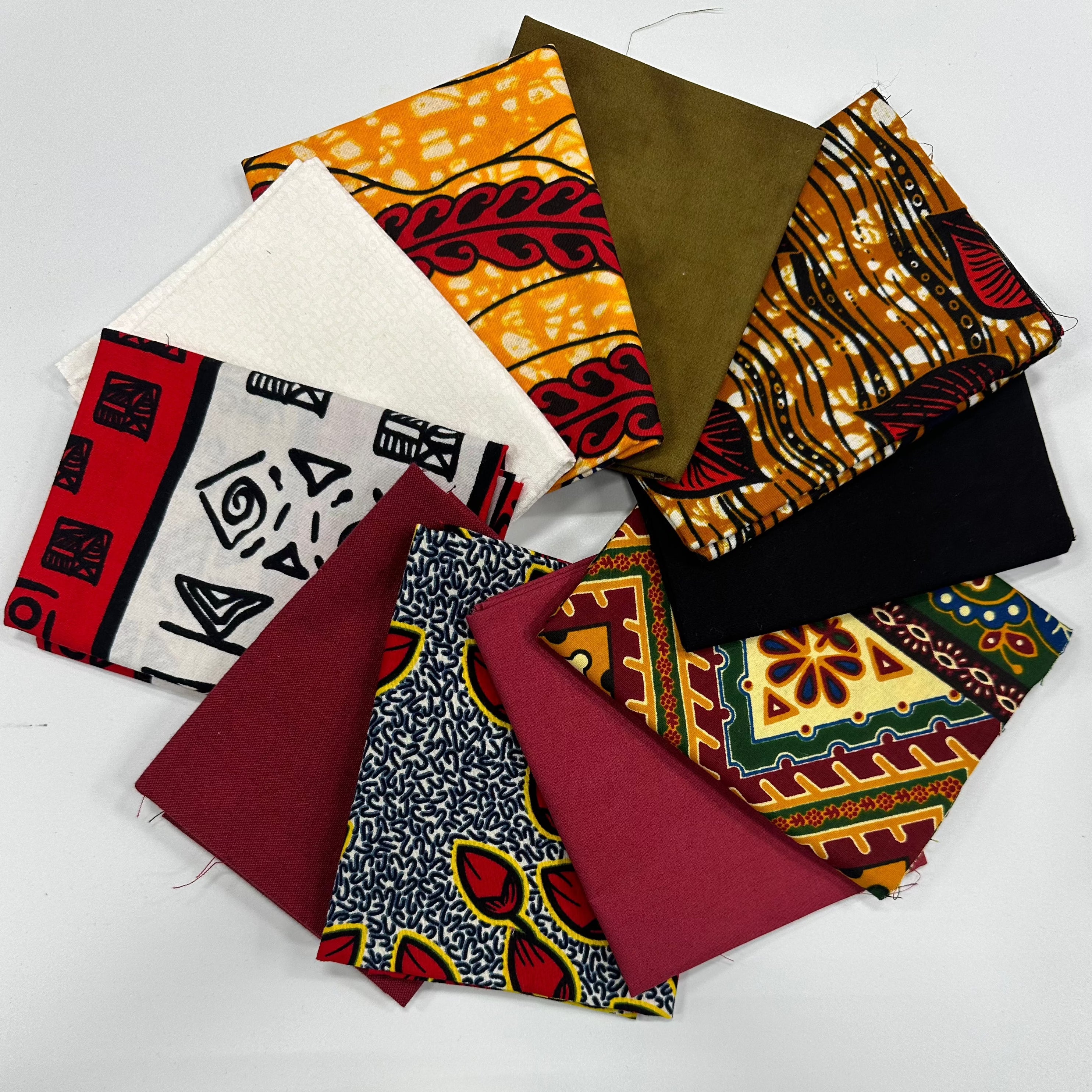 Custom Mixed Fat Quarter Bundles: African Print/Cotton