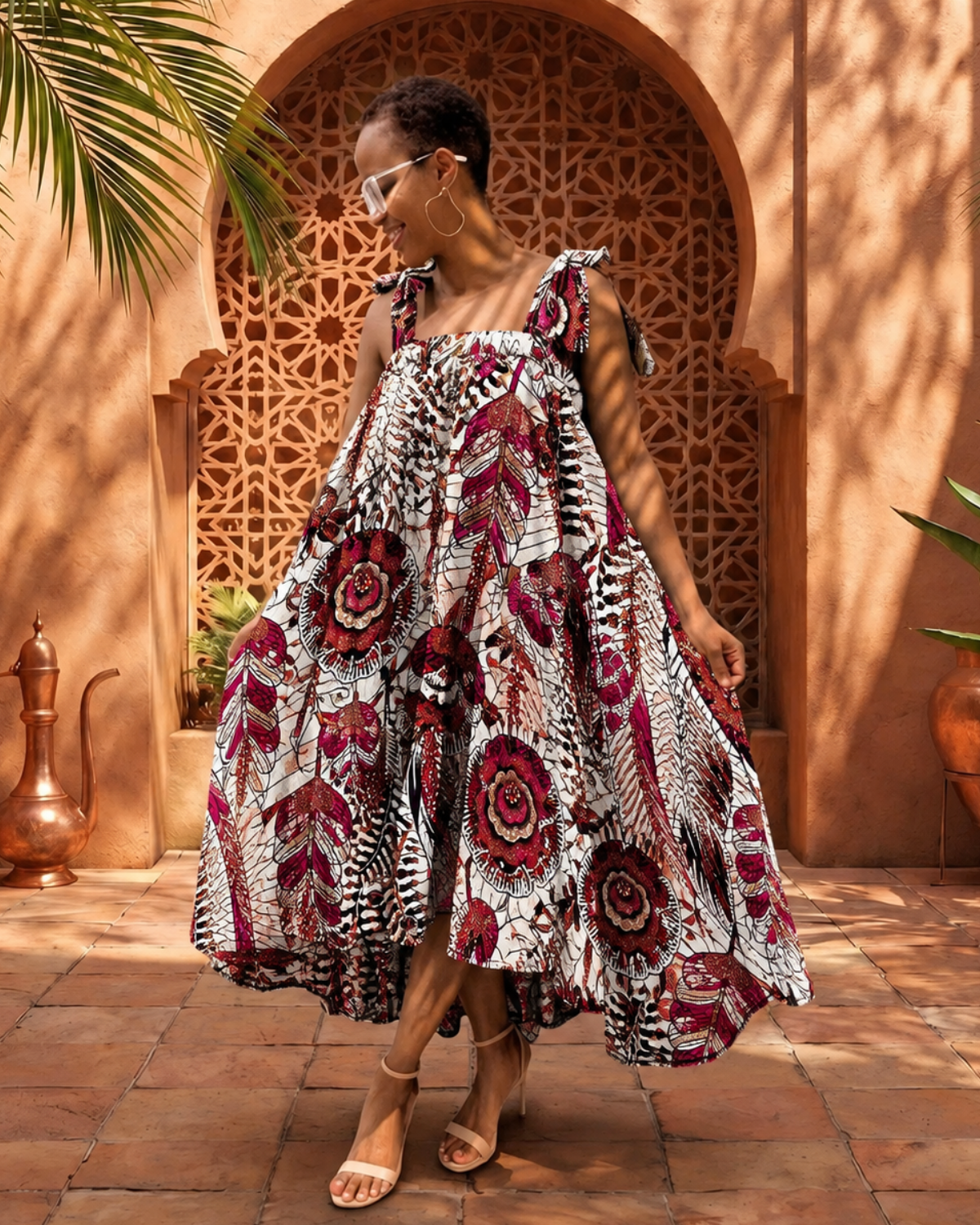 Hearty Leaves African Print Fabric