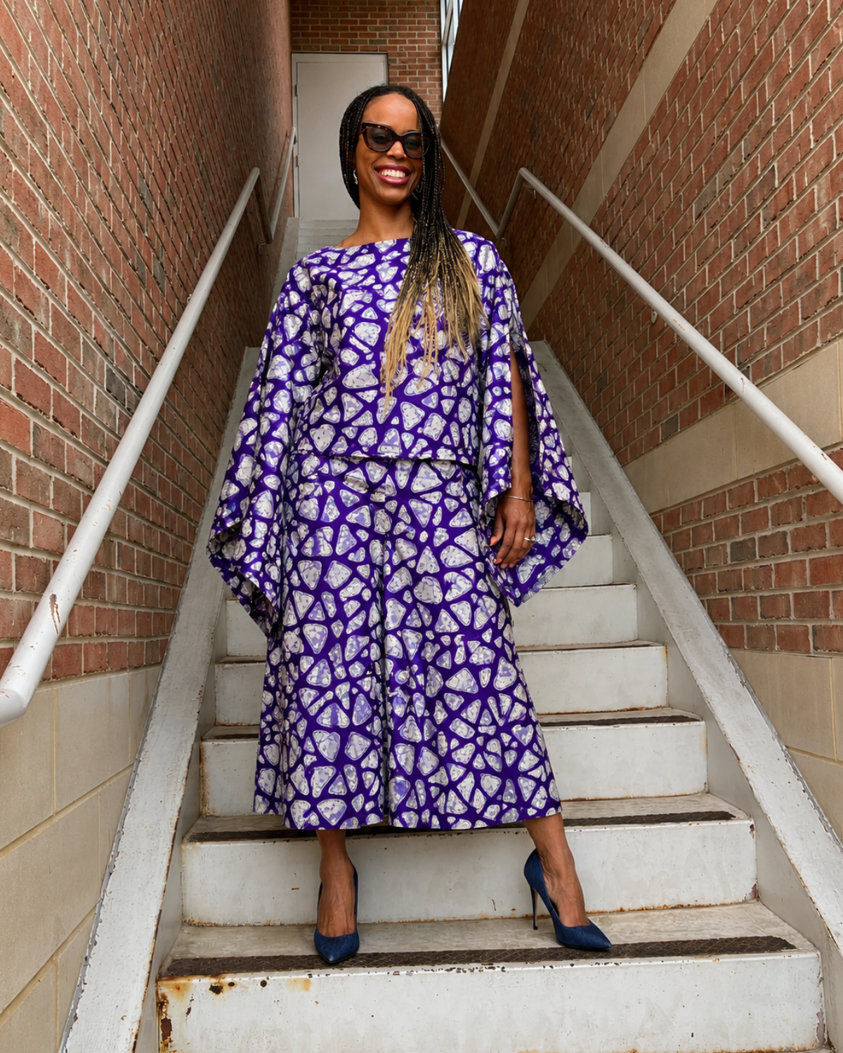 Zambarau Mosaic African Print Fabric
