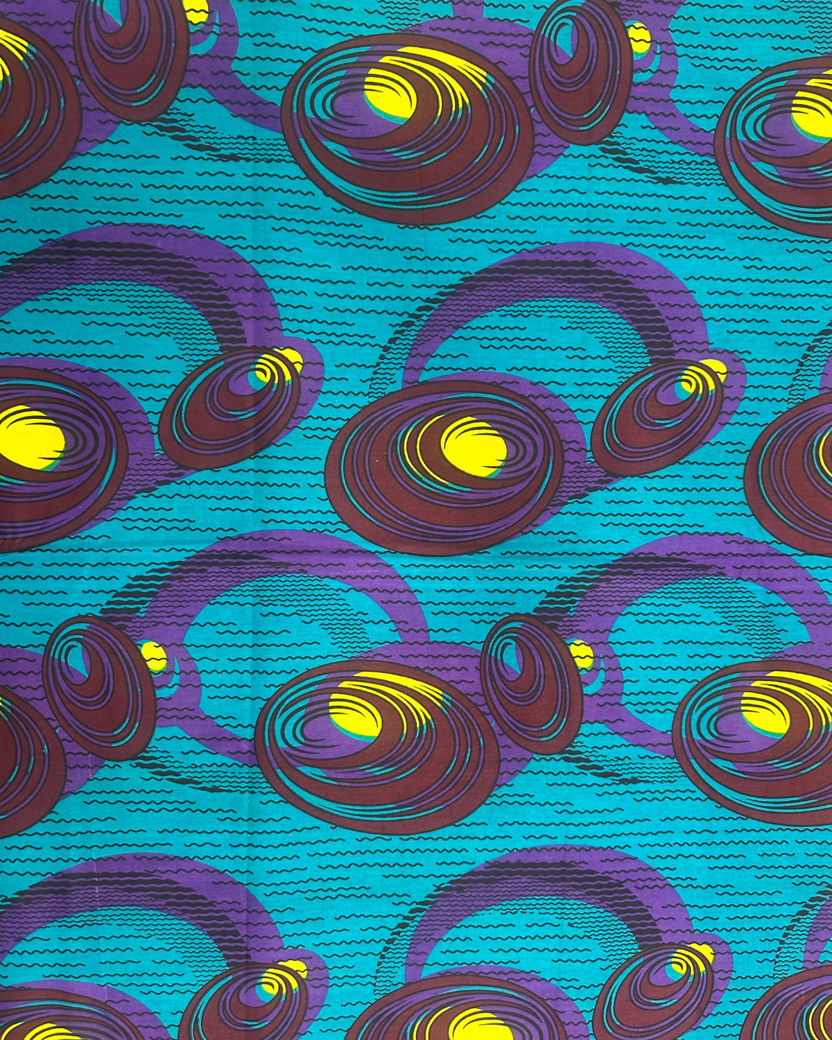 Nebula Waves African Print Fabric
