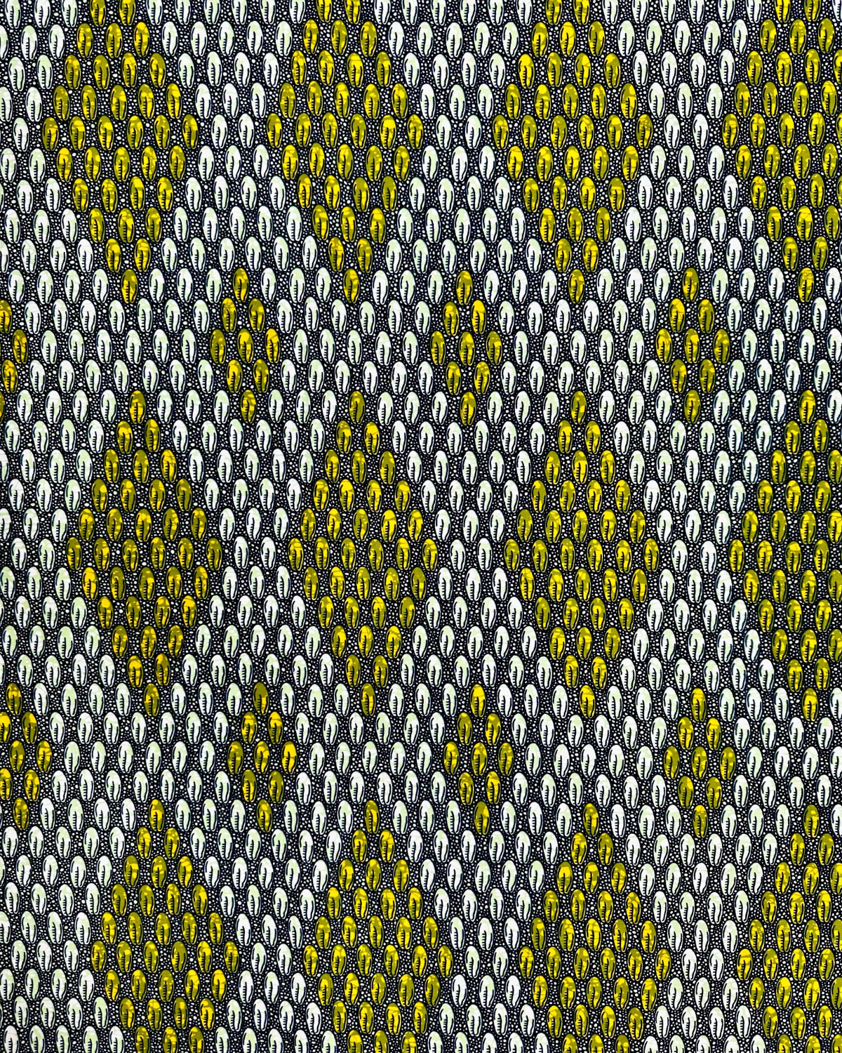 Golden Cowrie African Print Fabric
