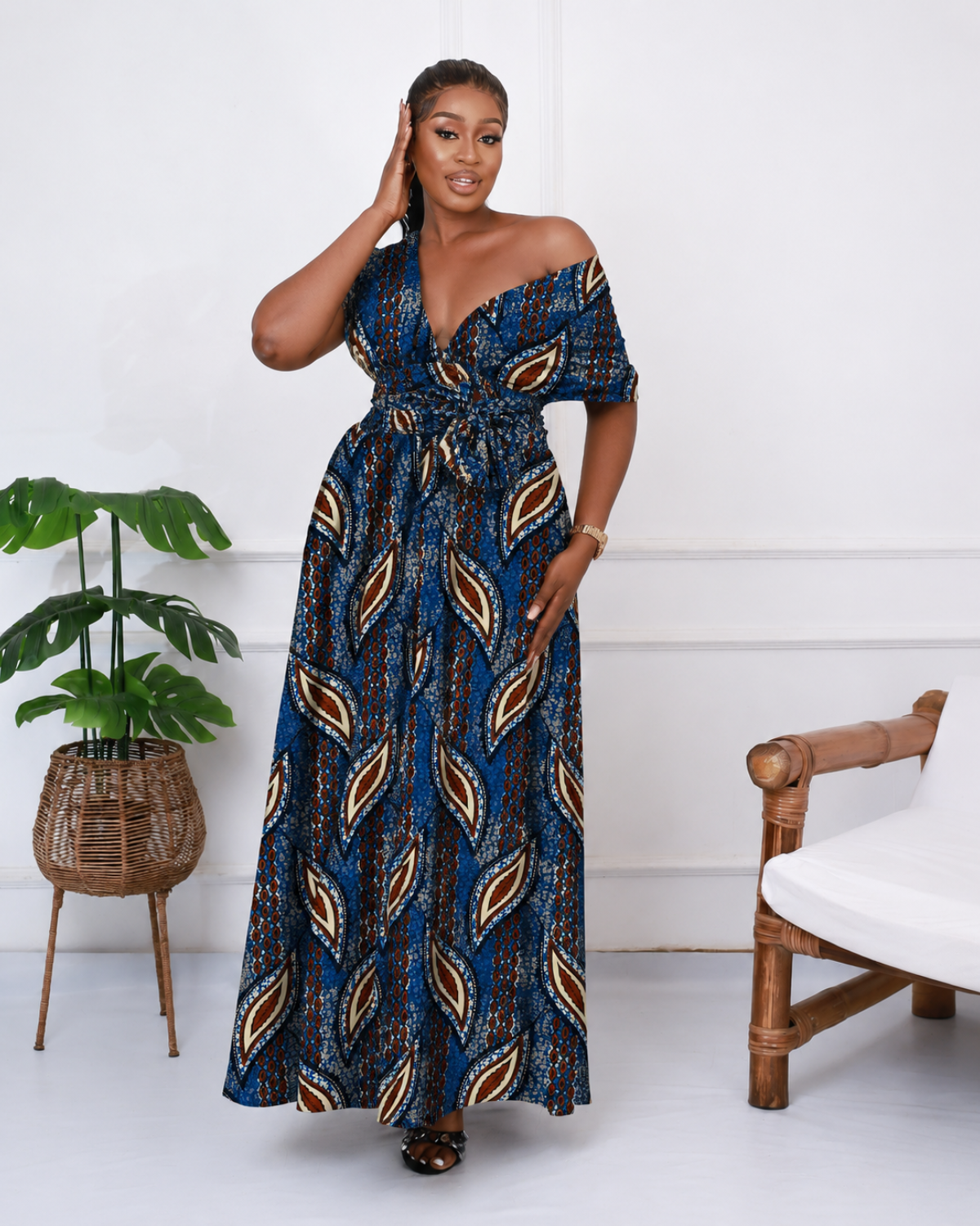Tembo Leaves African Print Fabric