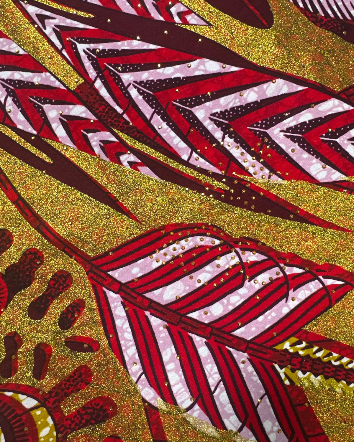 Maya Leaves African Print Fabric