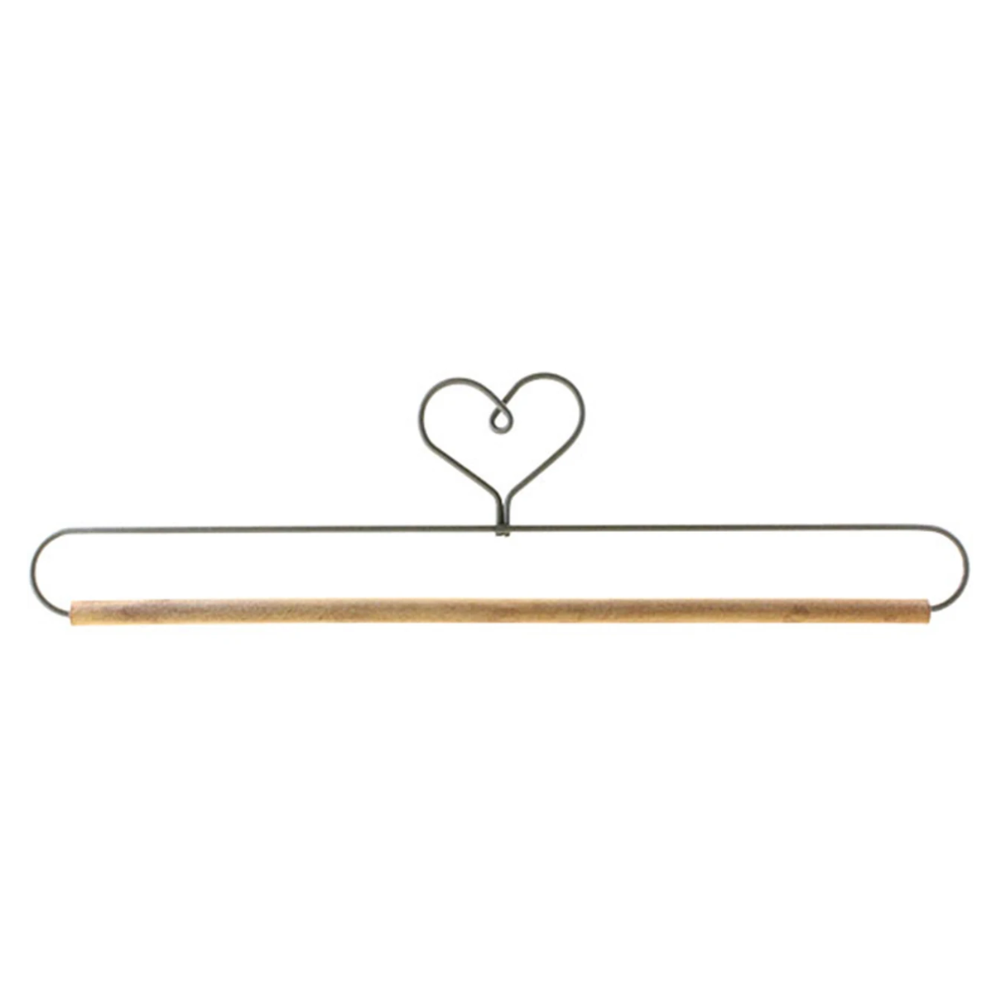 12in Heart With Stained Dowel Holder