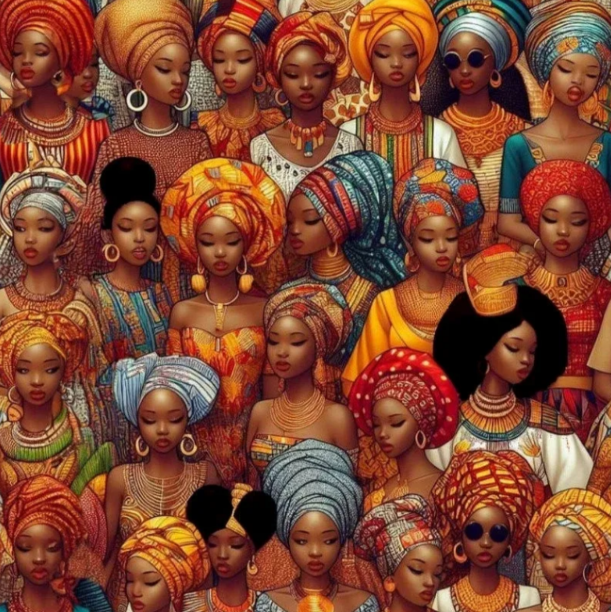 African Queens Majestic Fabric