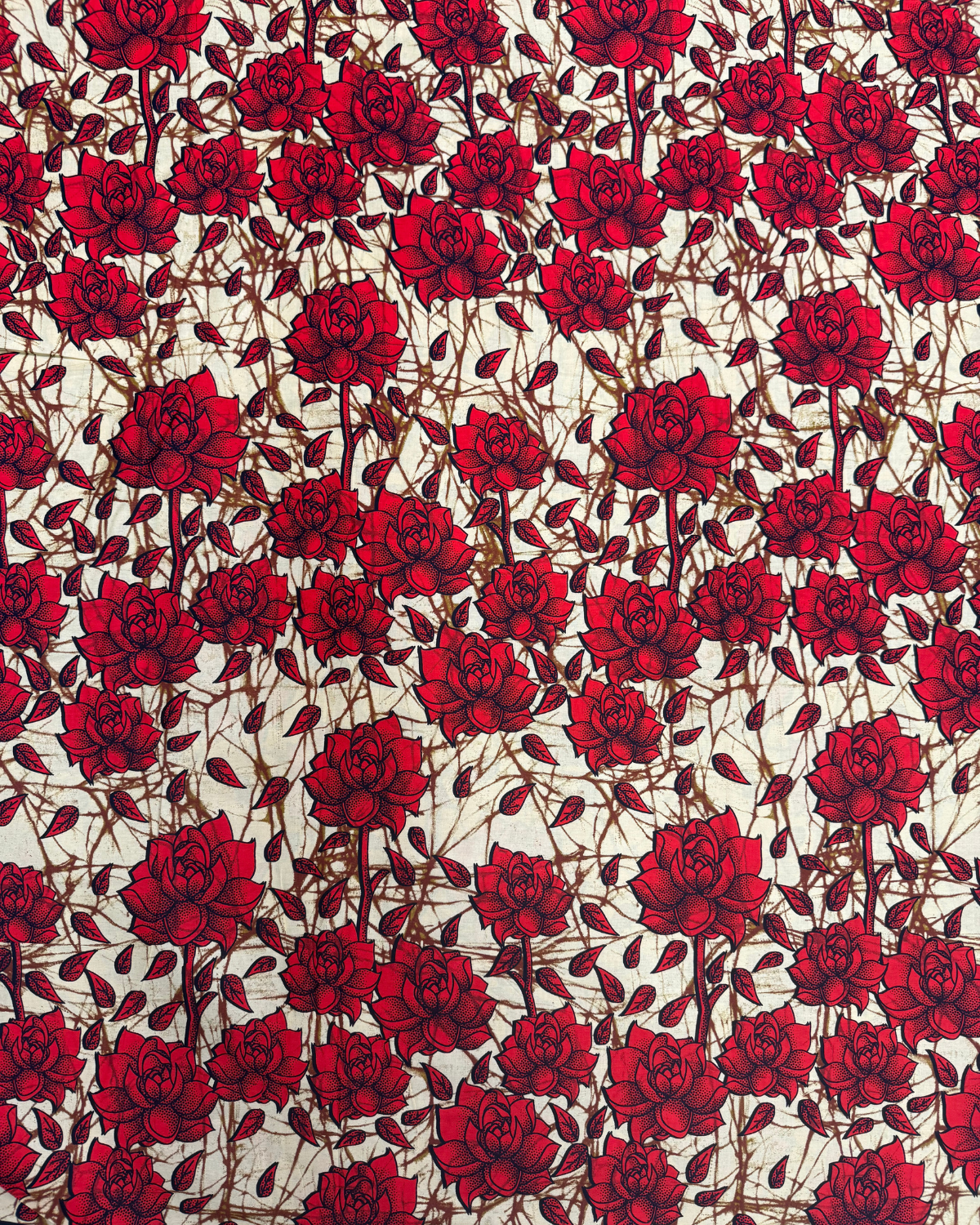 Rose Whisper African Print Fabric
