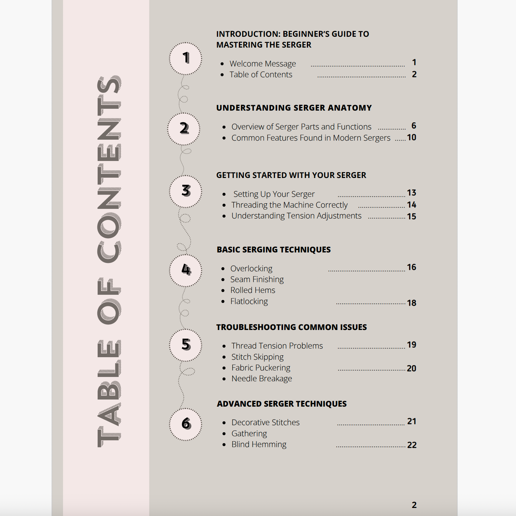 Beginner's Guide to Mastering the Serger E-Book