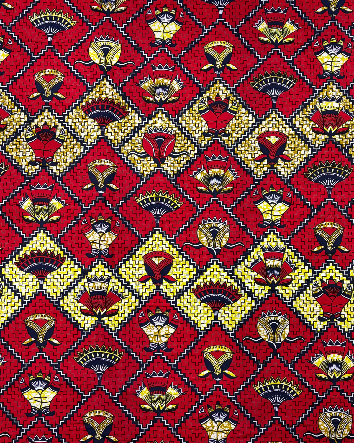 Crimson Royalty African Print Fabric