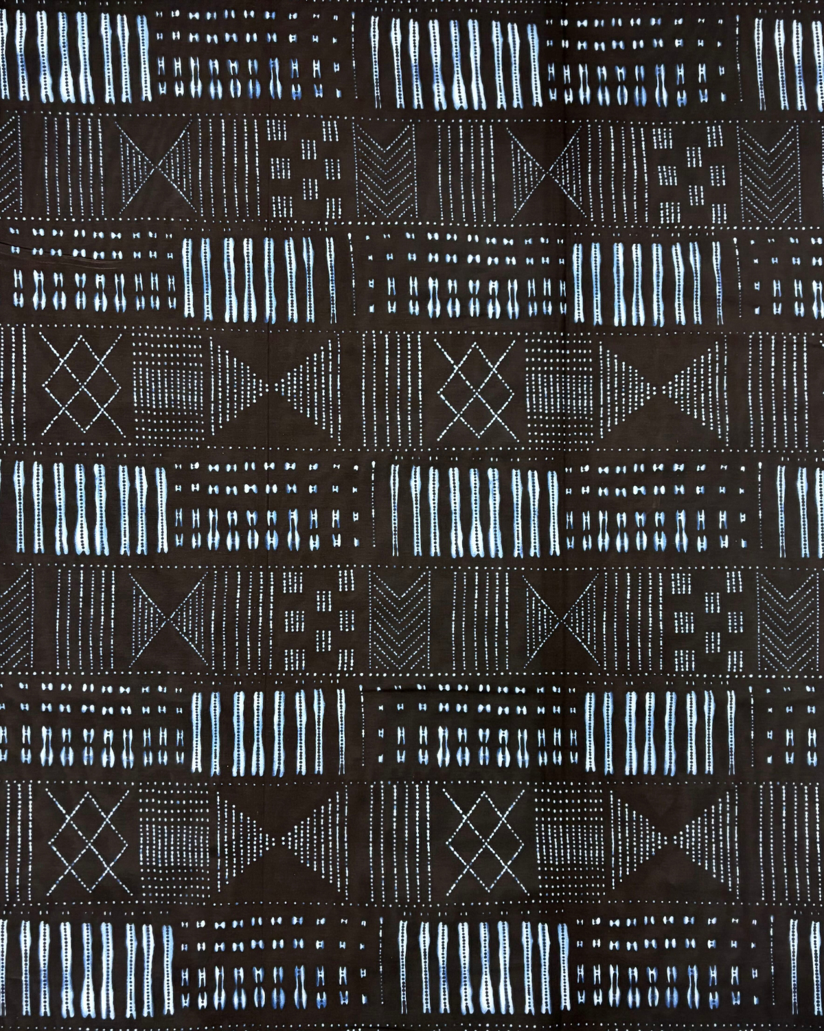 Midnight Symbols African Print Fabric