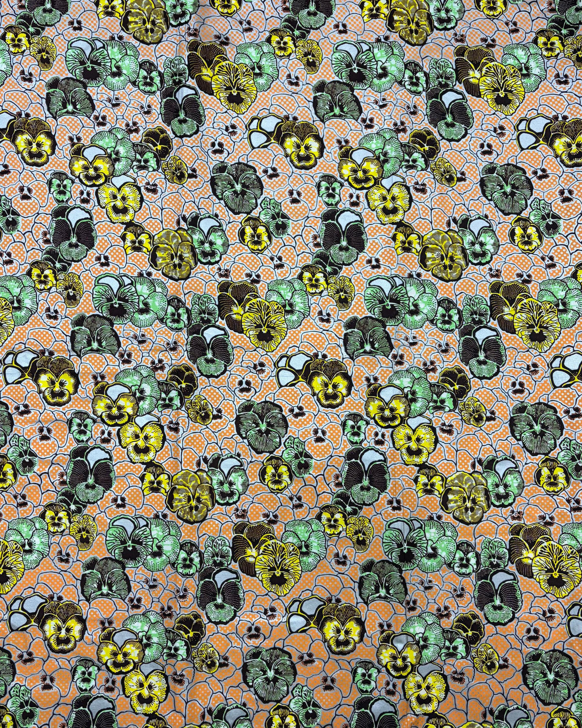 Mandarin Blooms African Print Fabric