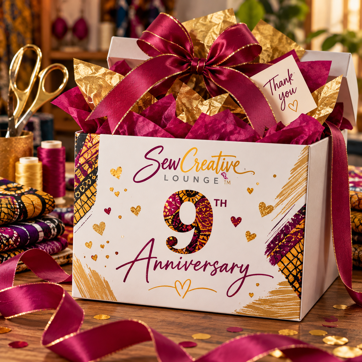 Sew Creative Lounge 9th Anniversary Surprise Box