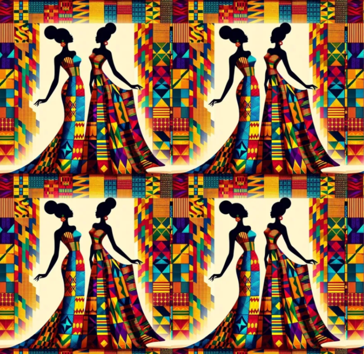 My Sister Silhouette Fabric
