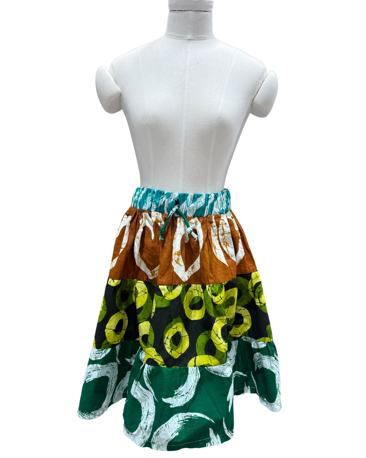 Girls African Print Skirt – Child Large