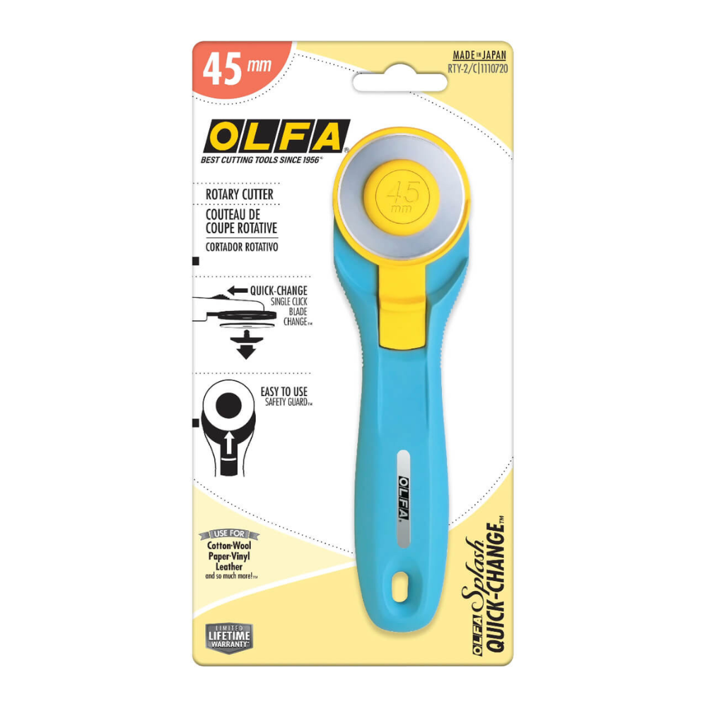 Splash Rotary Cutter 45mm Aqua