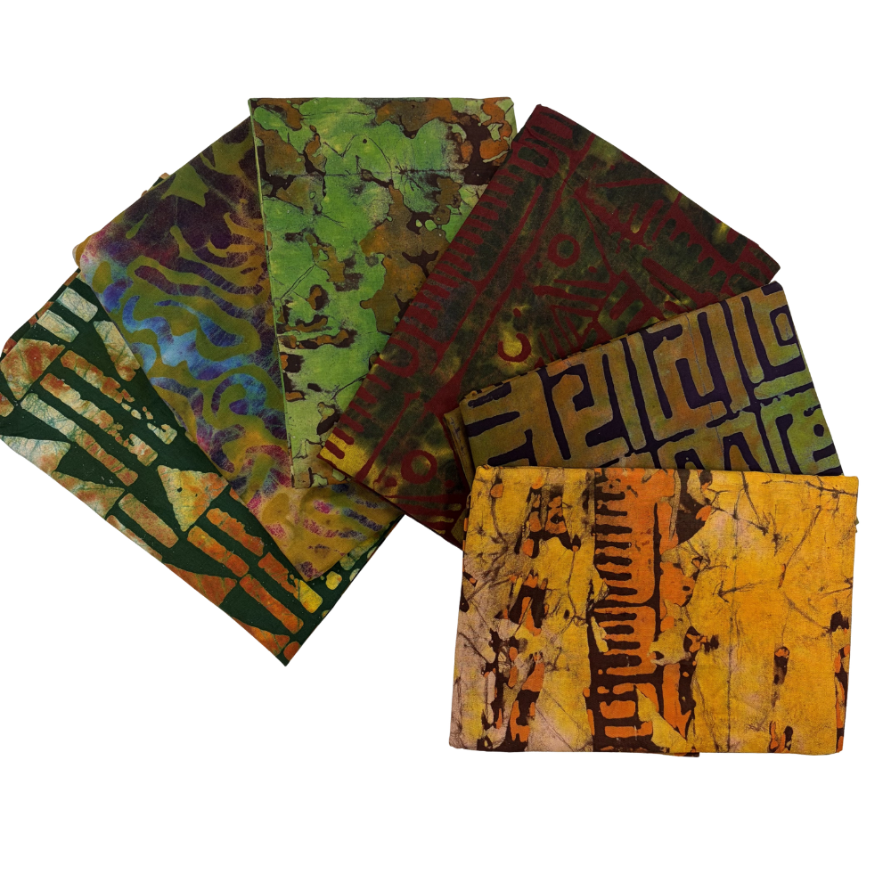 1 Yard Batik Print Stash Builder Bundle