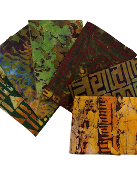 1 Yard Batik Print Stash Builder Bundle