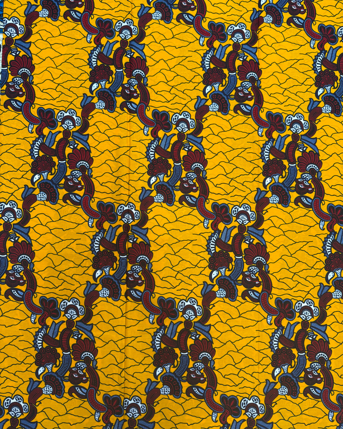 Sunburst Vines African Print Fabric