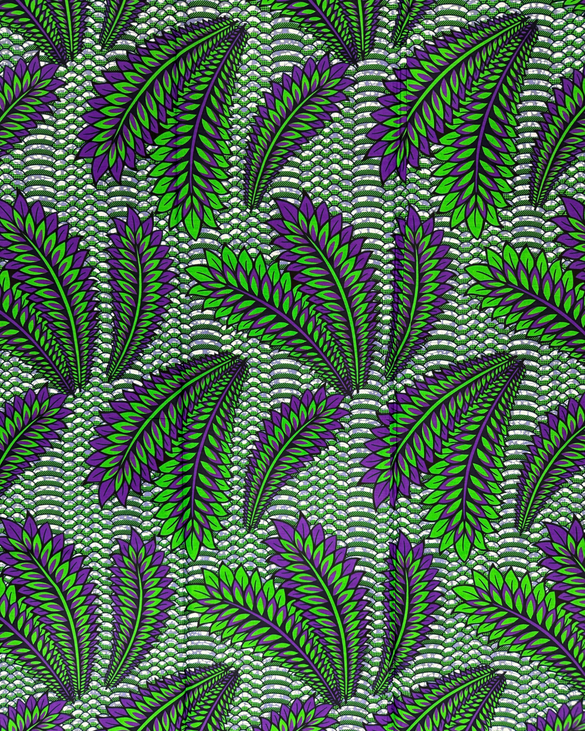 Tropical Whispers African Print Fabric