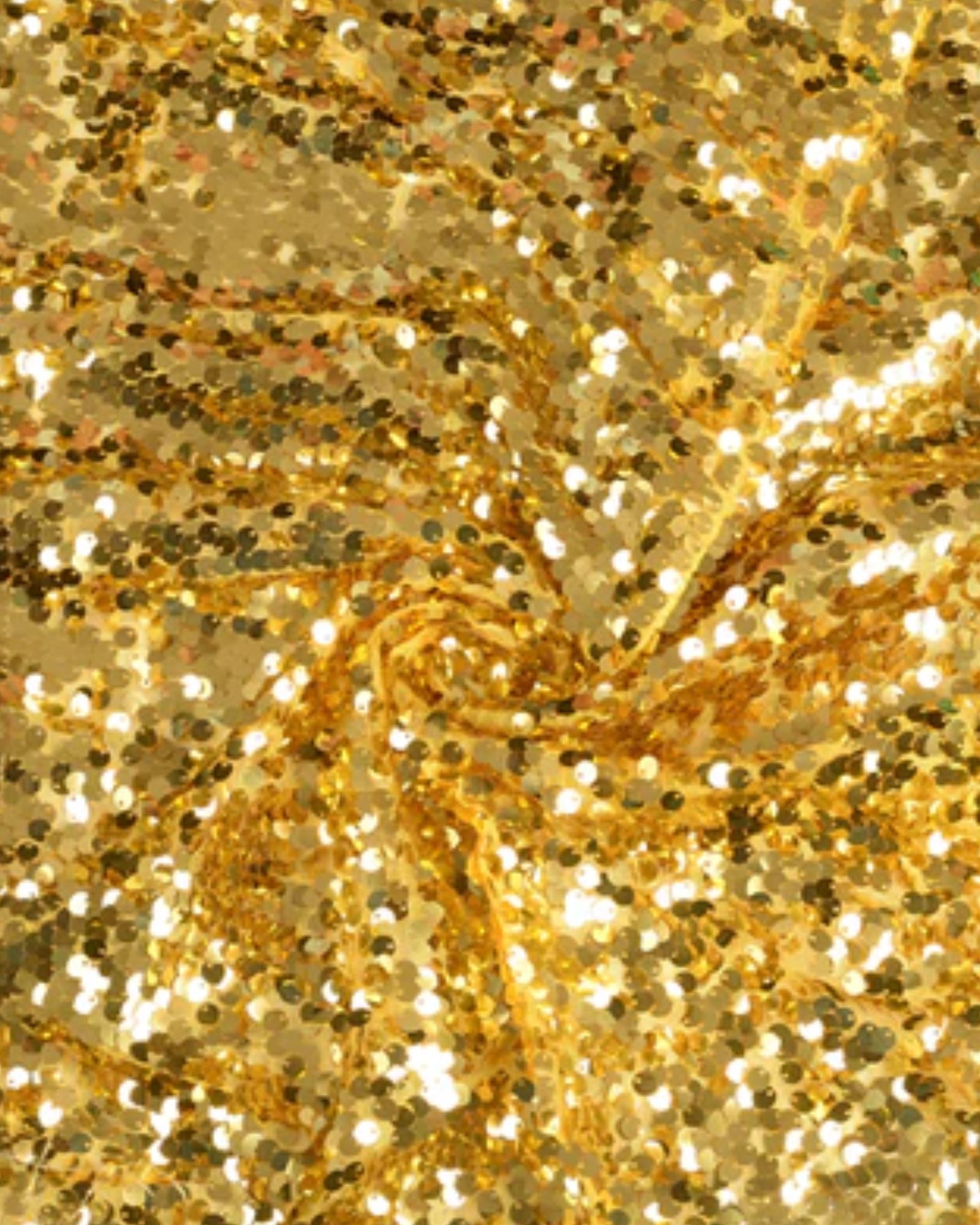 Yellow Gold Sequin Fabric