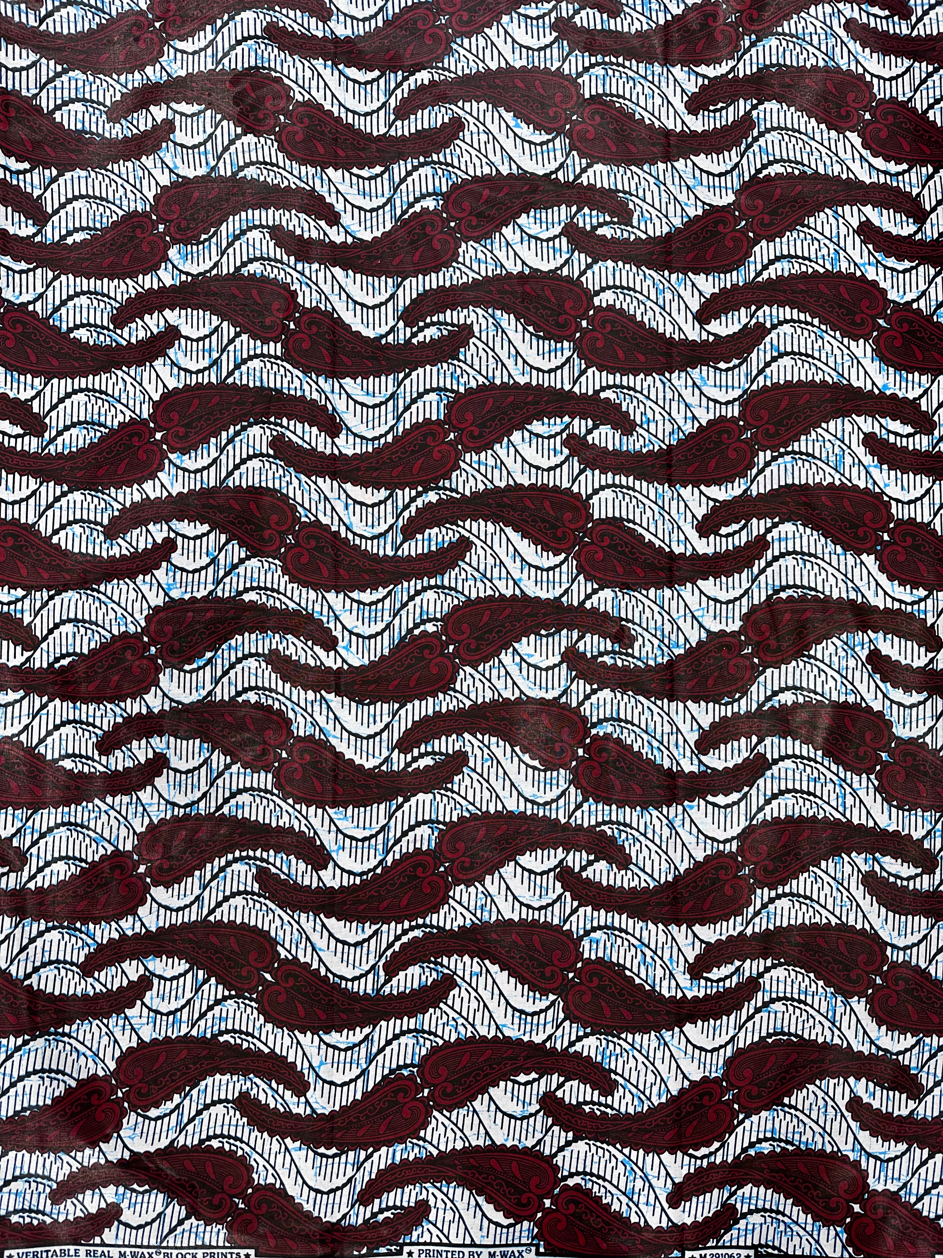 Waves of Time African Print Fabric