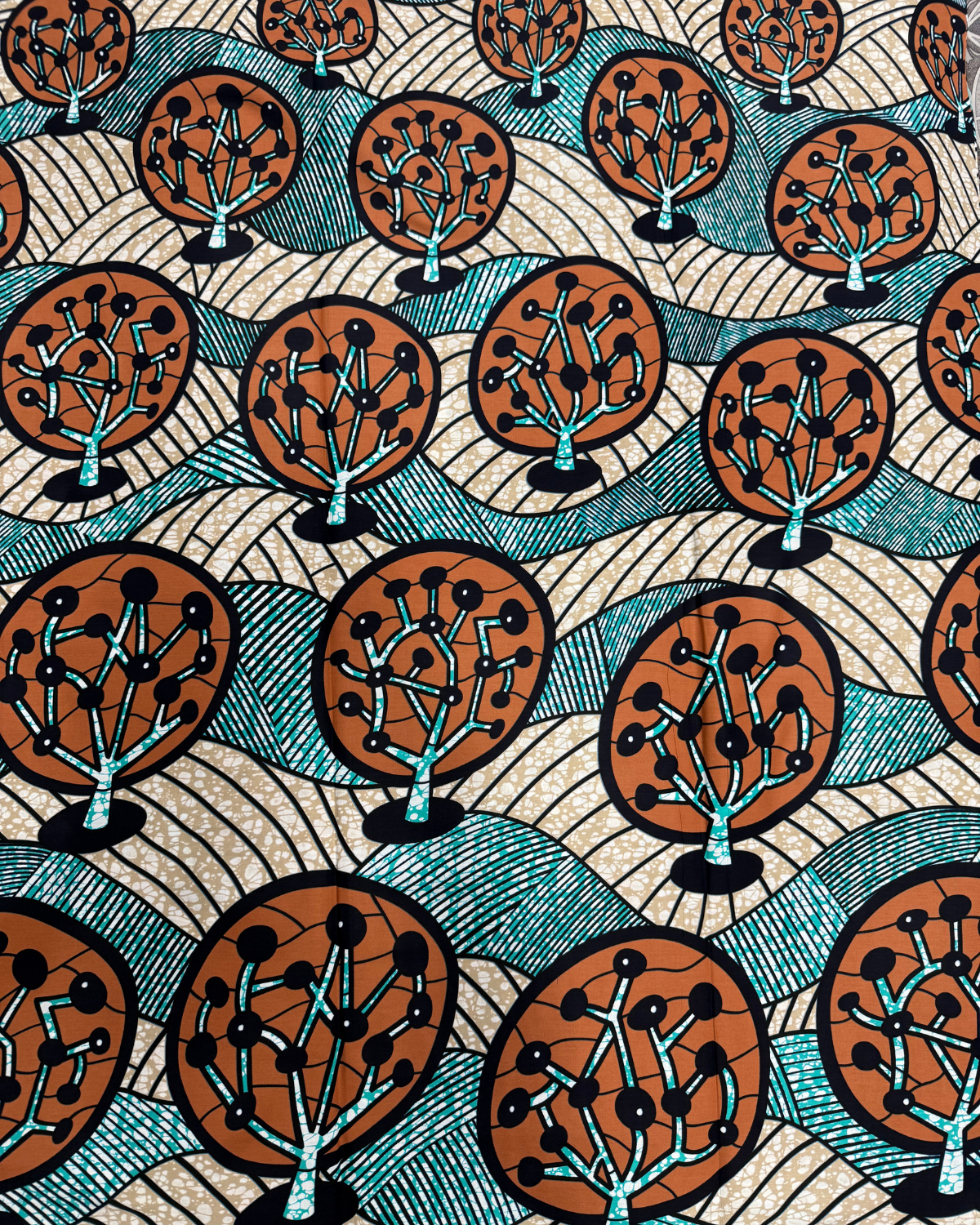 Wisdom Trees African Print Fabric