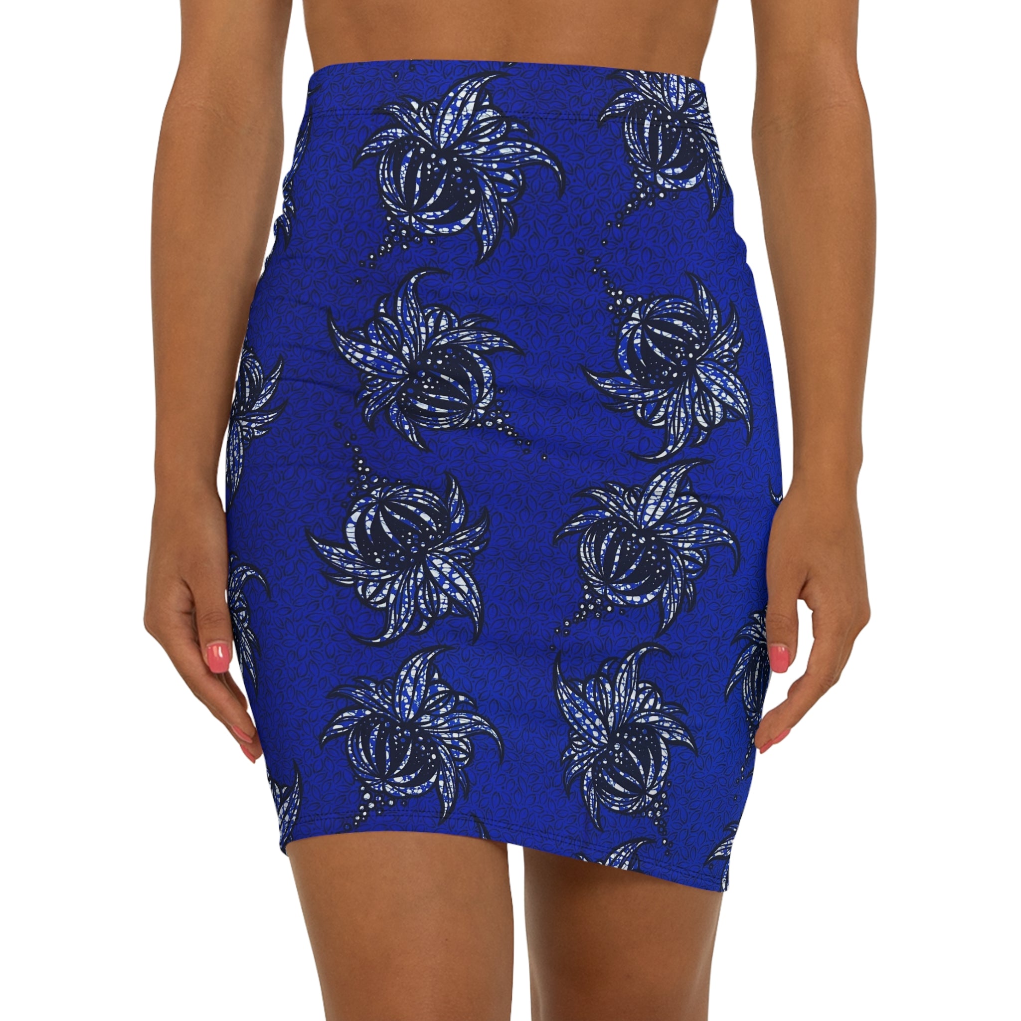 Tropical Blue African Print Fabric