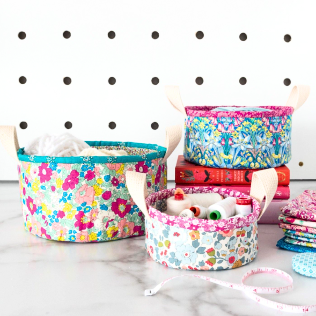 Nesting Trinket Baskets Sewing Pattern