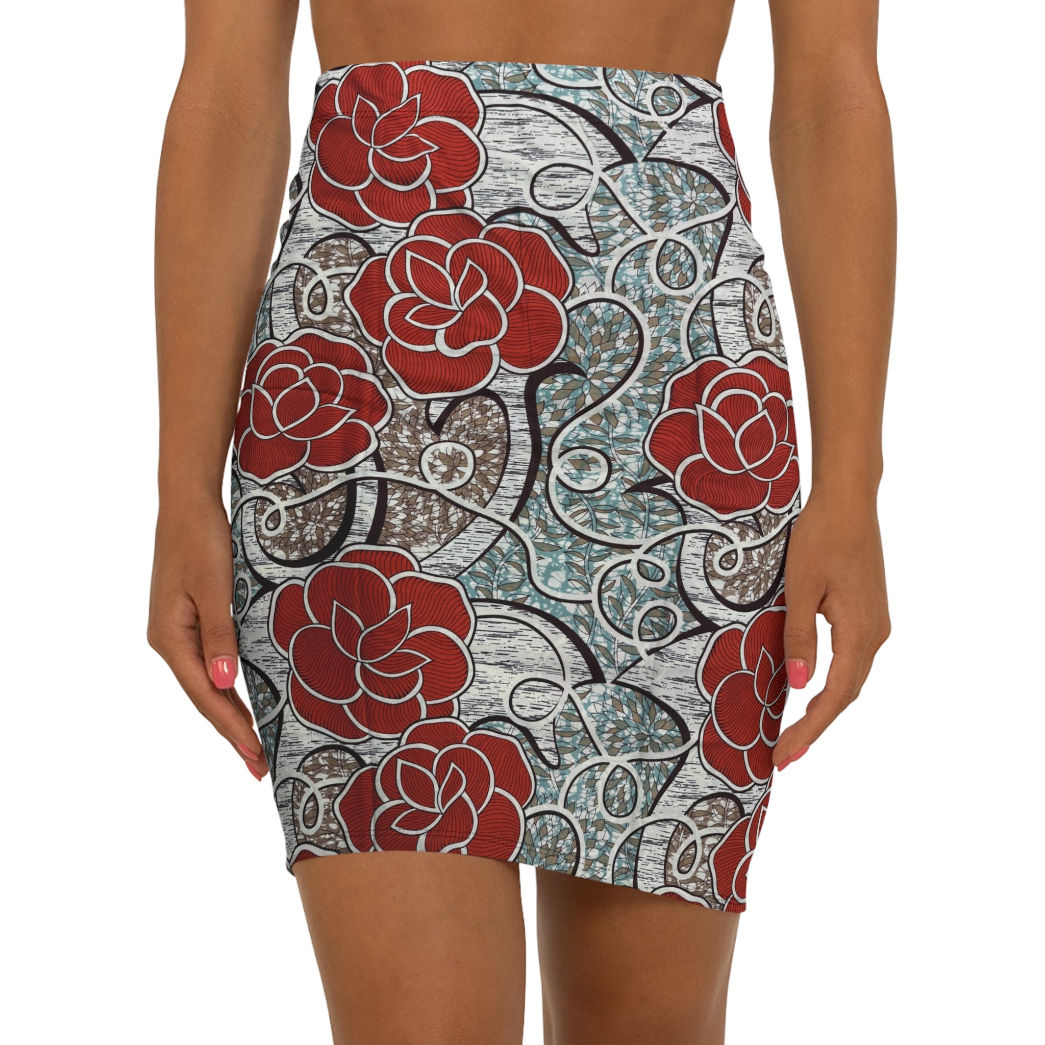 Bold Roses African Print Fabric