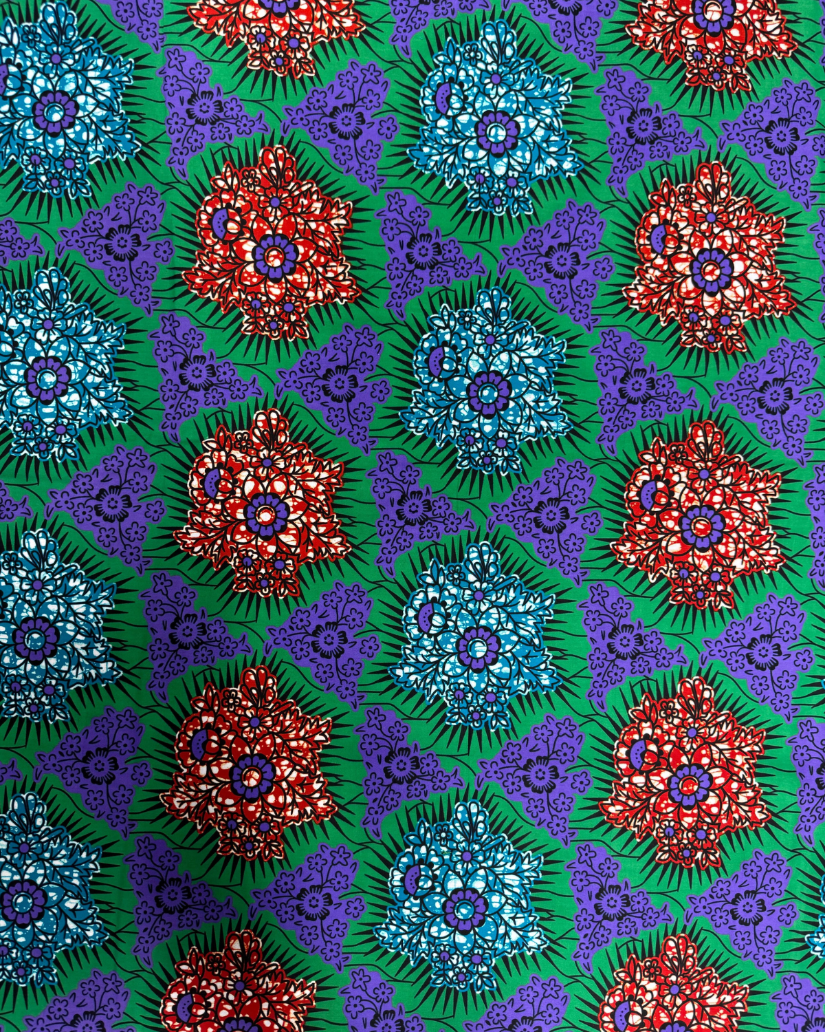 Flourishing Garden African Print Fabric