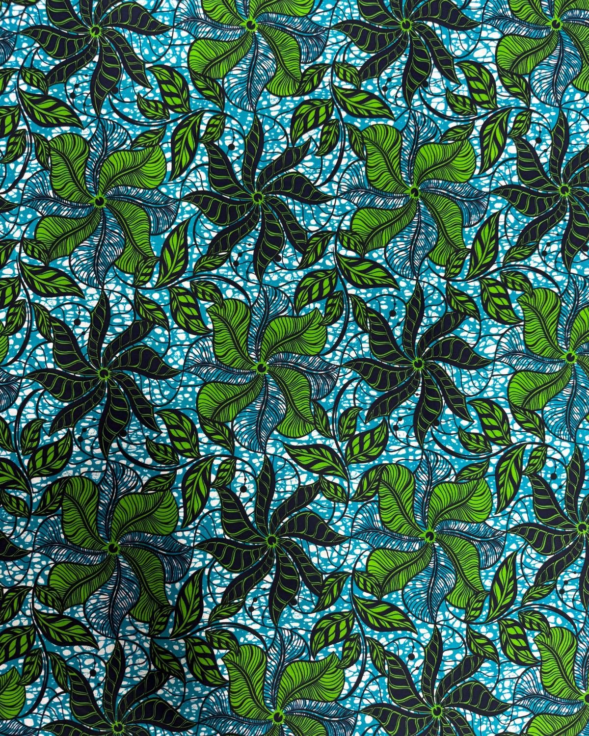 Botanical Lush African Print Fabric