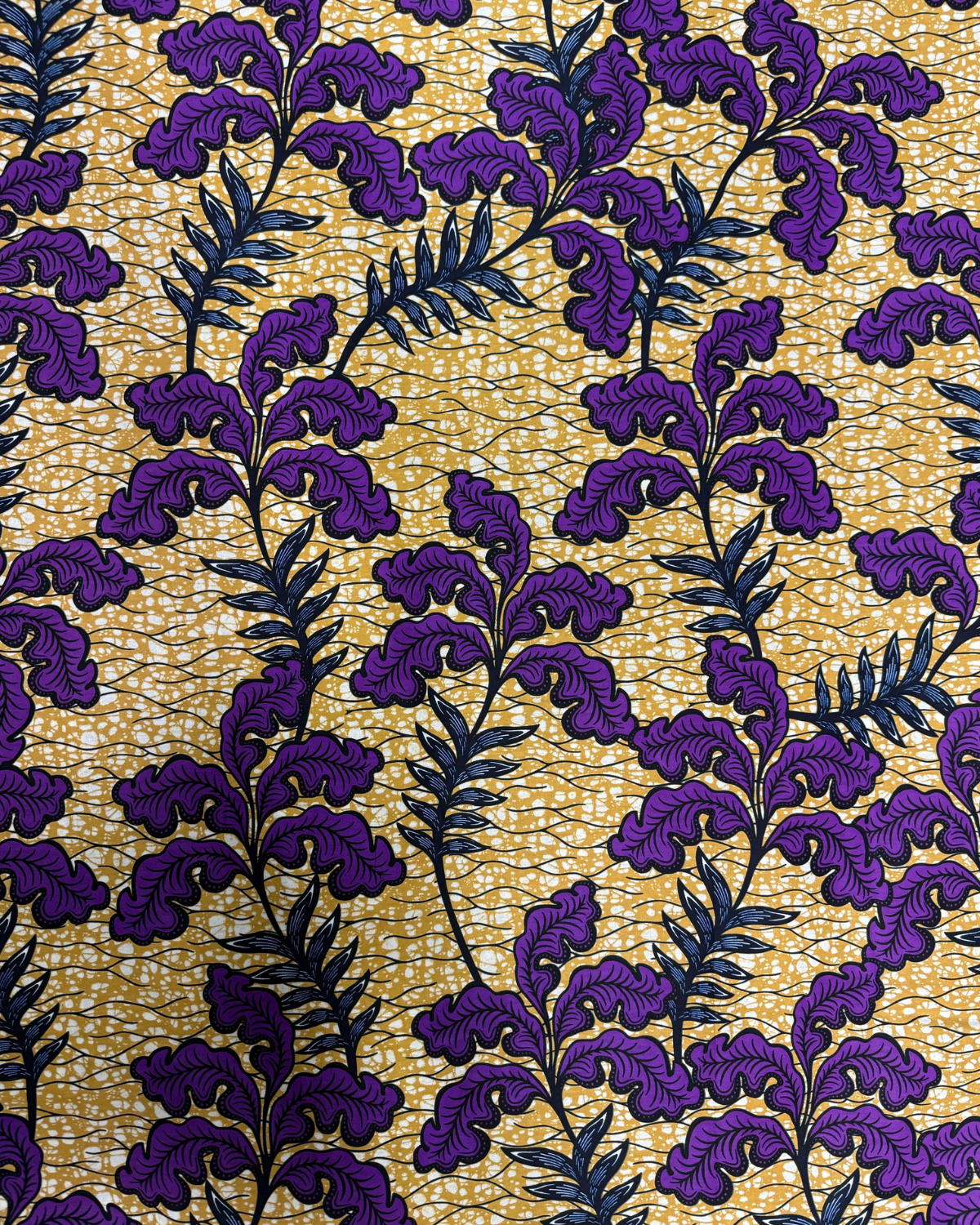 Royal Fern African Print Fabric