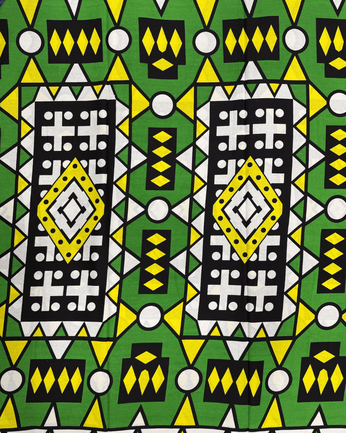 Emerald Glow African Print Fabric