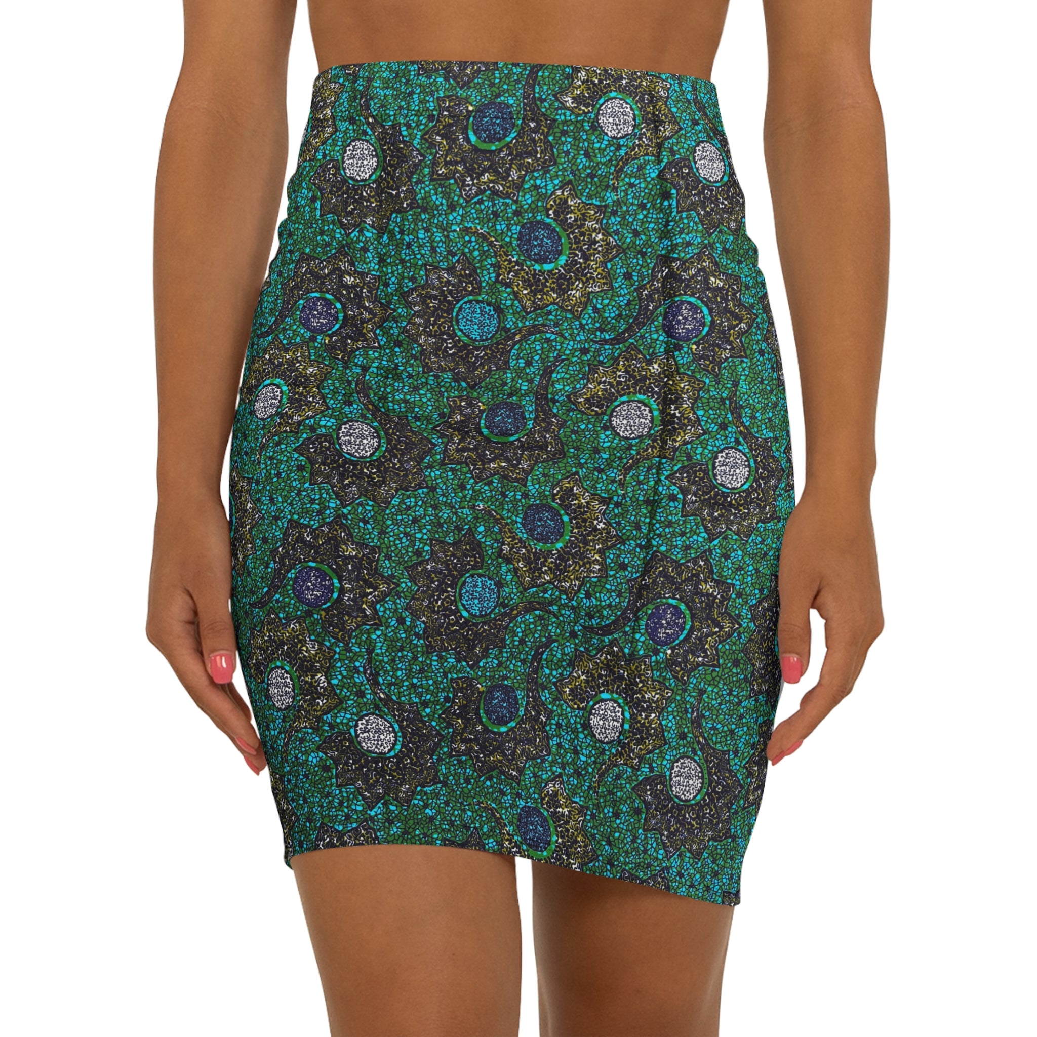 Emerald Eclipse African Print Fabric