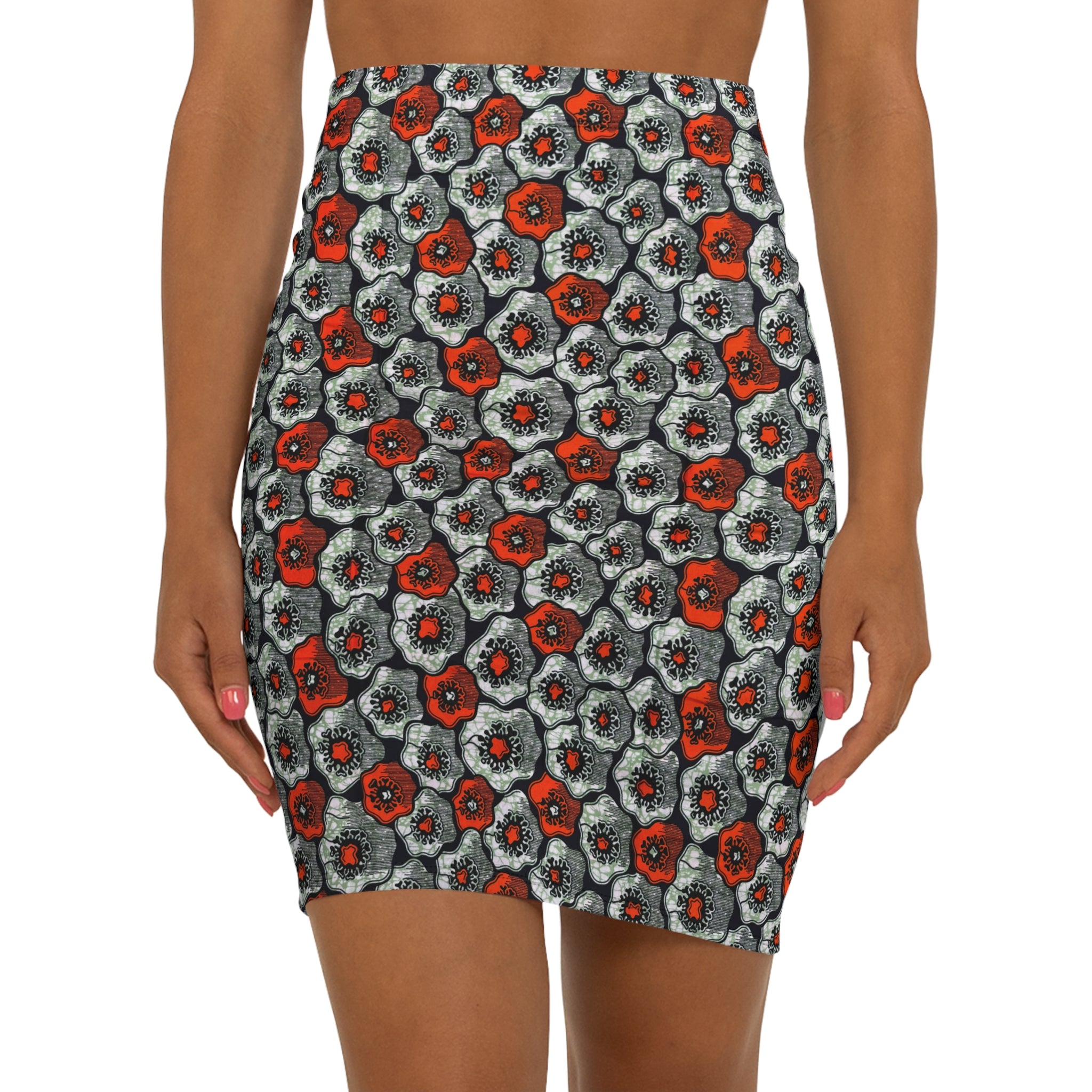 Twilight Poppies African Print Fabric
