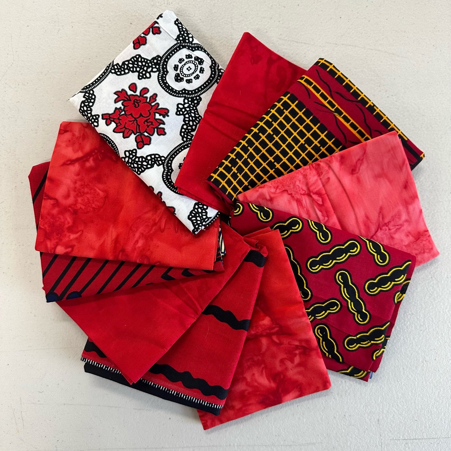 Fat Quarter Bundle- Red and Hot