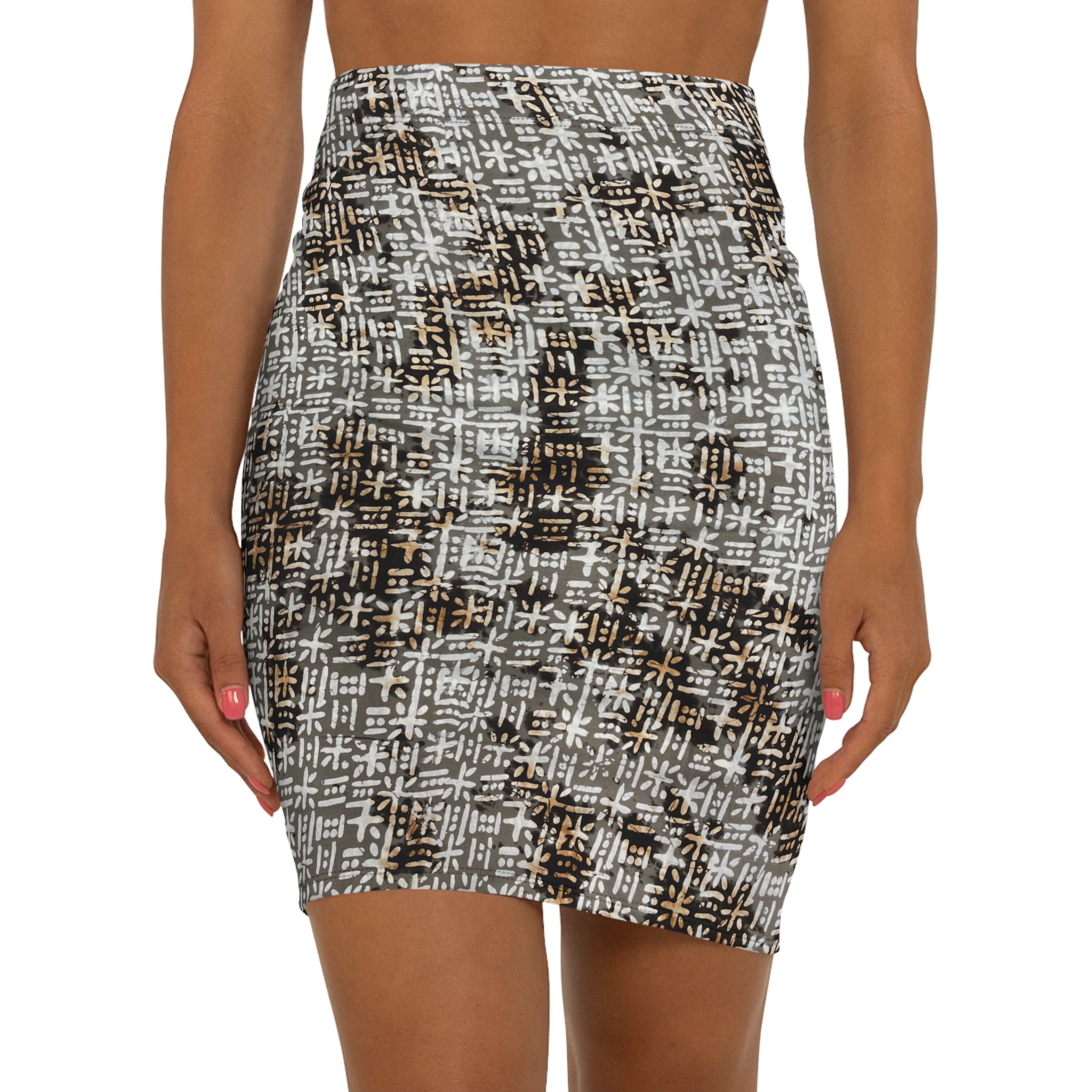 Sandstone Script African Print Fabric