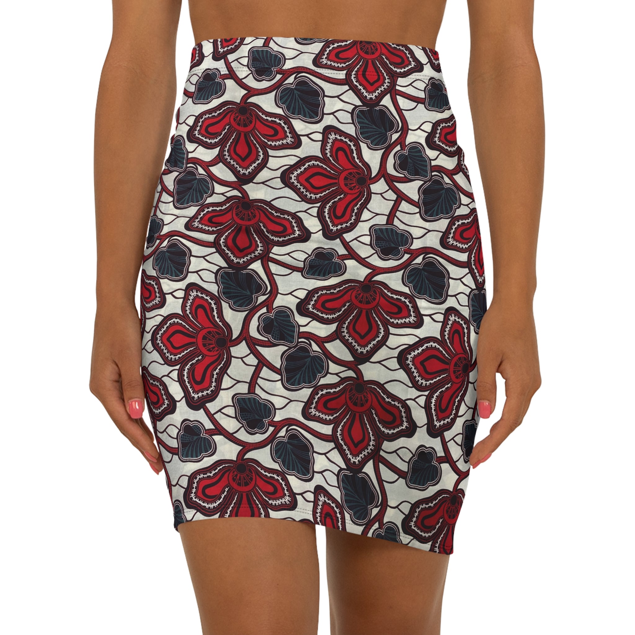 Red Empress African Print Fabric