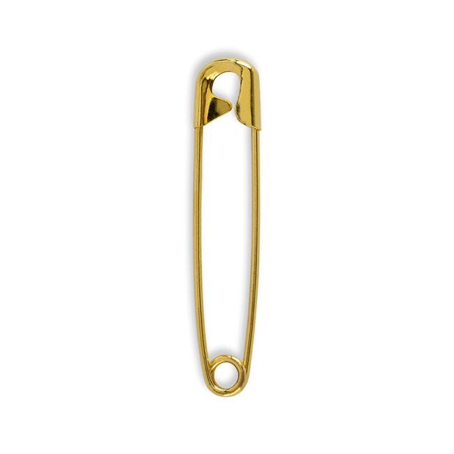 Closed Brass/Quilter Safety Pins - 2" - 20/Box