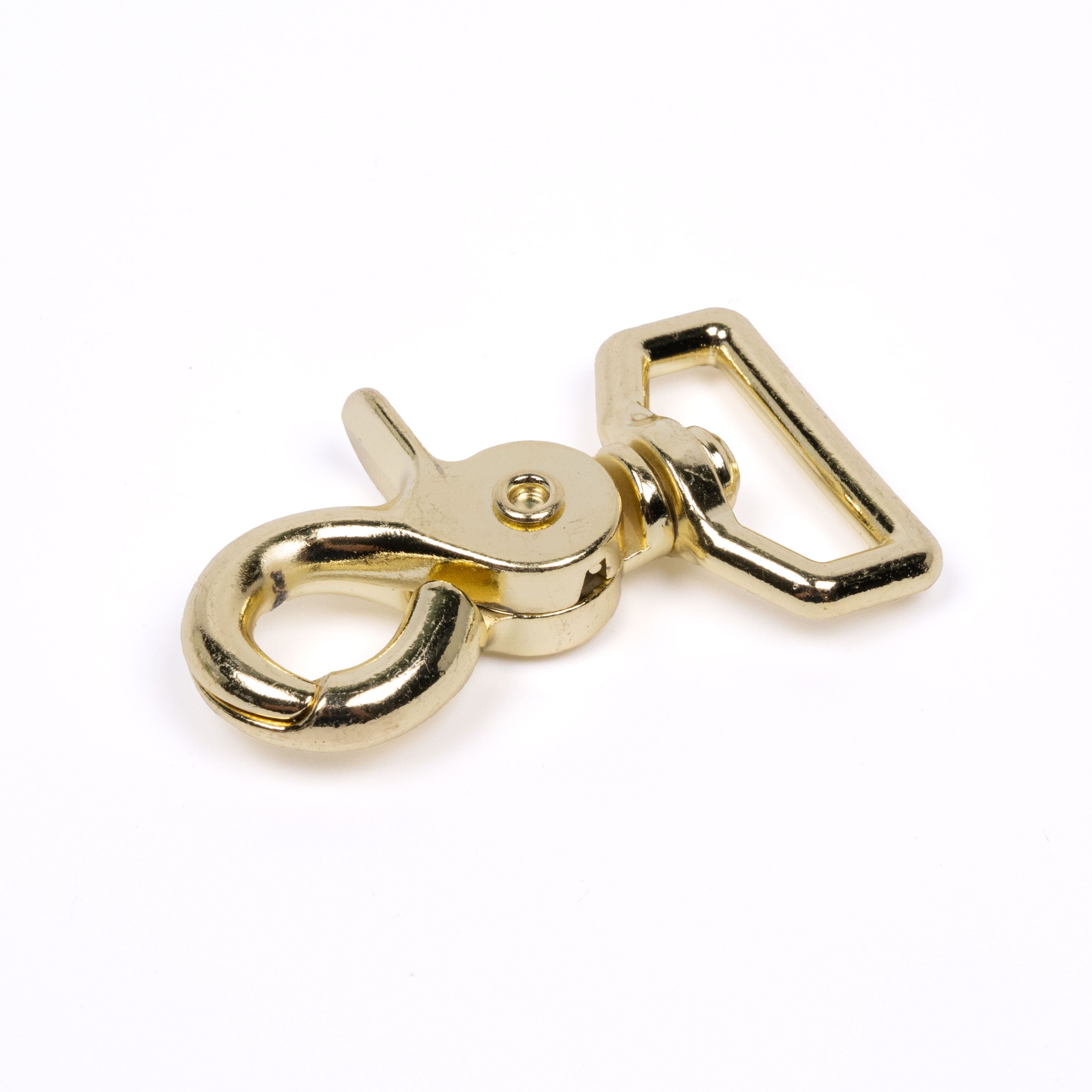 1 Inch Brass Plated Trigger Swivel Snap Hooks