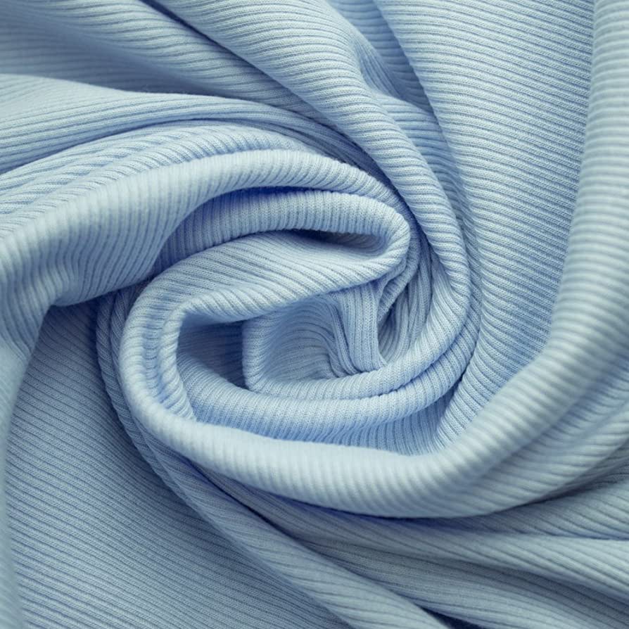 Sky Blue Rib Knit