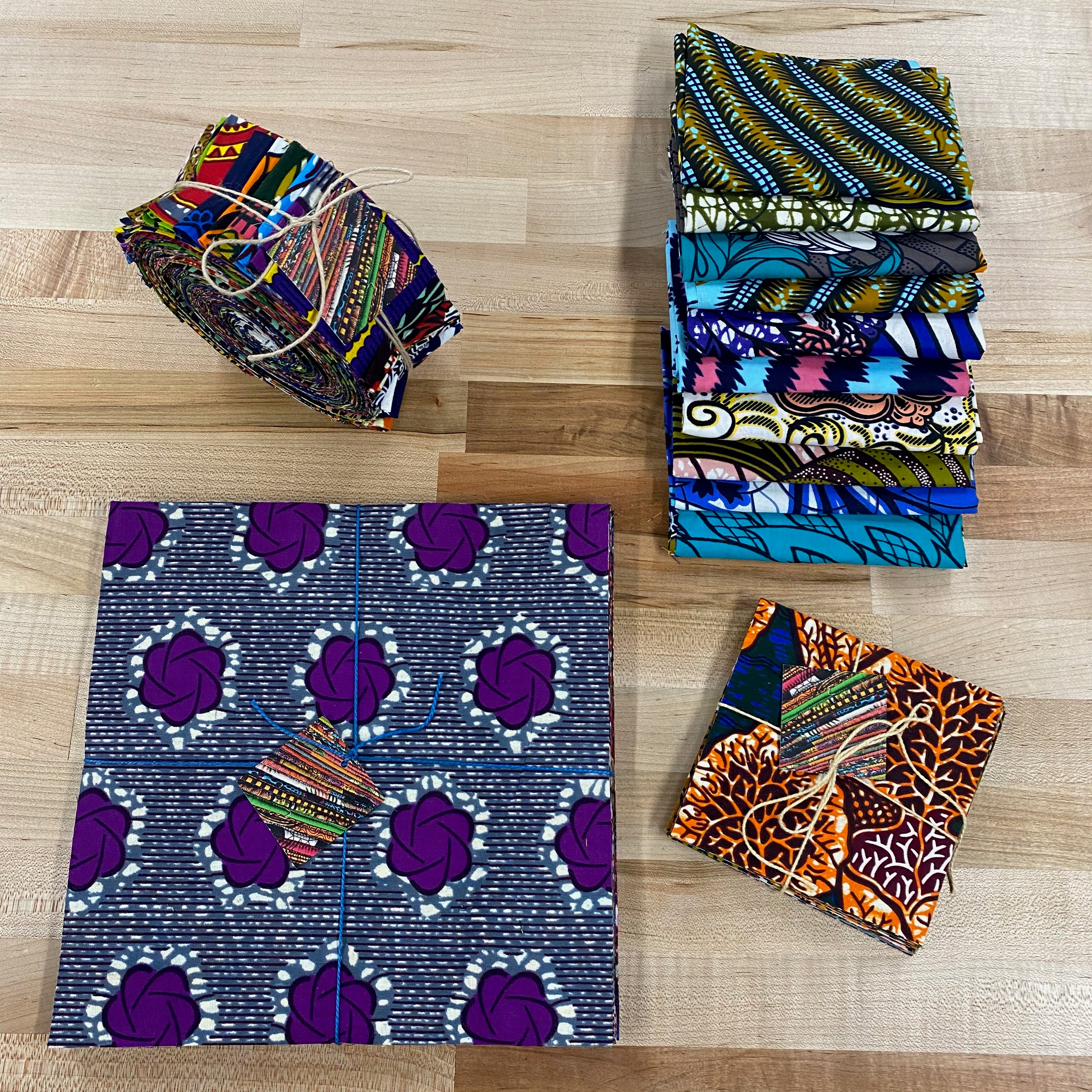 4 Piece Pre-cut Fabric Bundle