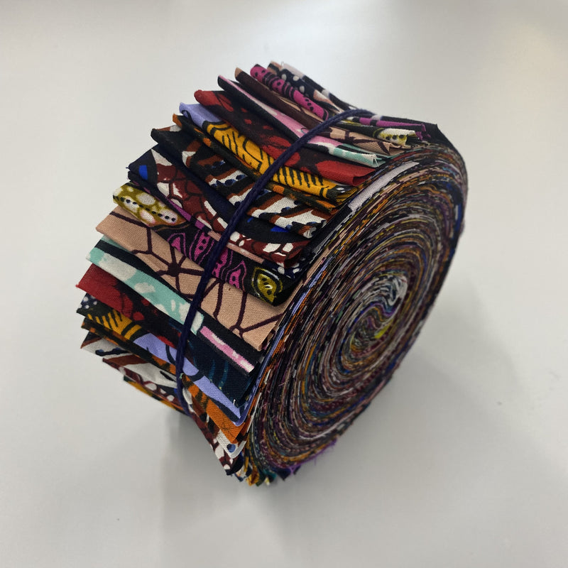 African Print Jelly Roll Sew Creative Lounge