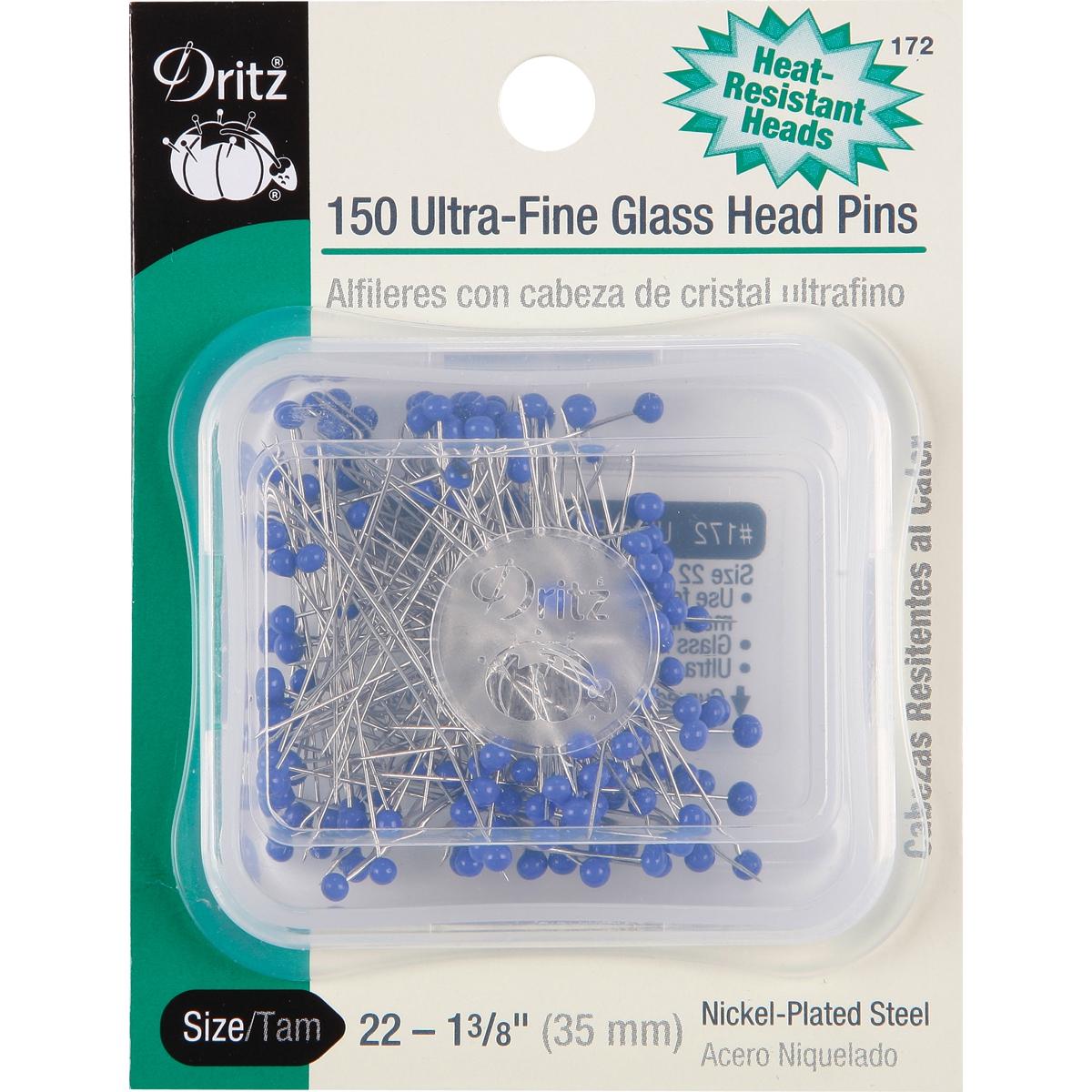 Dritz- Ultra-Fine Glass Head Pins